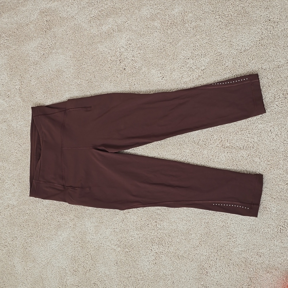 Lululemon Swift Speed High-Rise Crop 21"Brown Earth